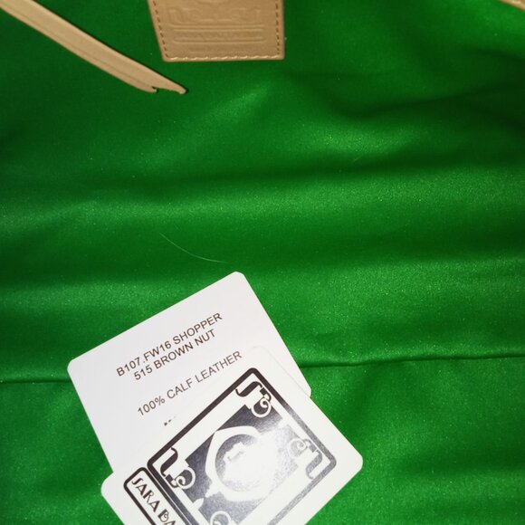 Sara Battaglia Theresa Large Italian Leather Tri Color Tote - Picture 9 of 10